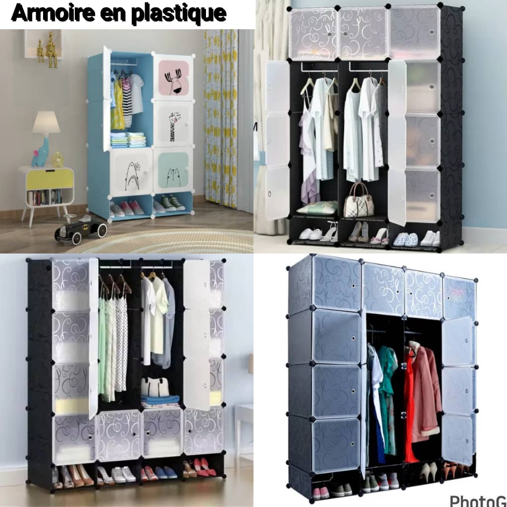 Armoire en Plastique Modulable – Rangement Pratique & Élégant