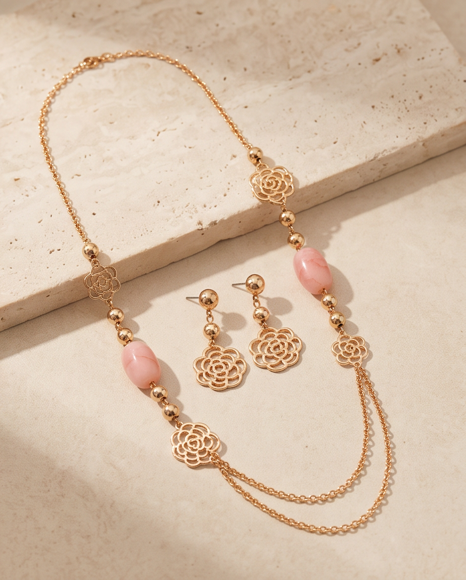 Ensemble bijoux en acier inoxydable