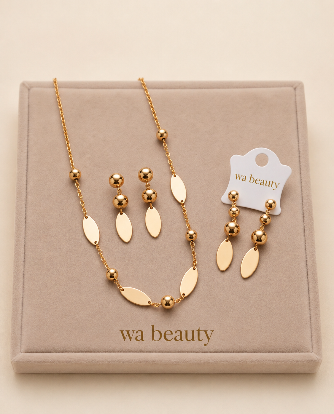 Ensemble bijoux acier inoxydable