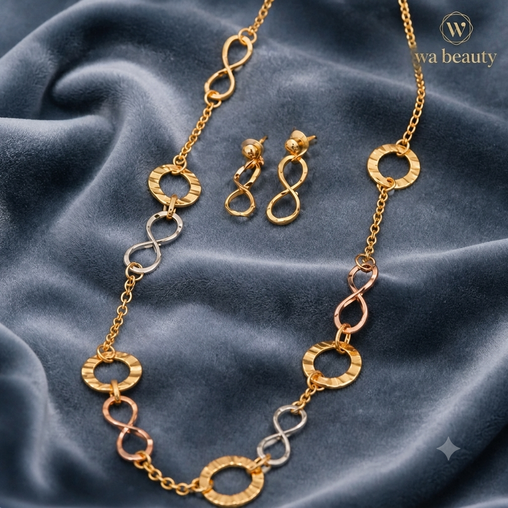 Ensemble bijoux en acier inoxydable