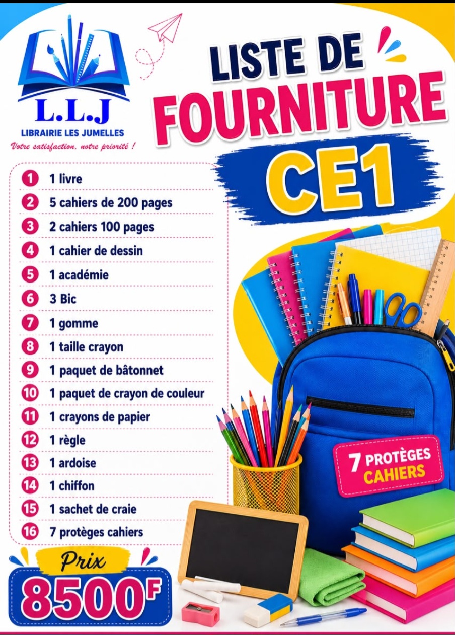 Fournitures scolaires CE1
