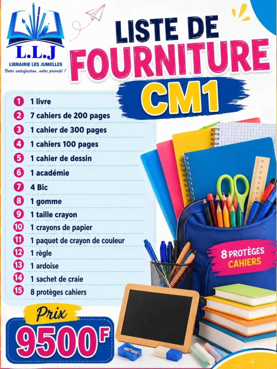 Fournitures scolaires CM1 CM2