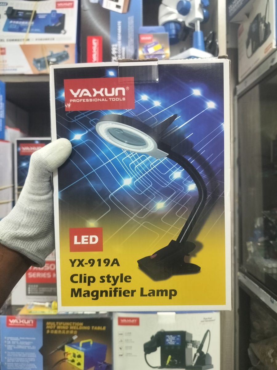 Lampe Loupe à LED Réglable à Pince YAXUN YX-919A – Spécial Micro-Soudure et Précision
