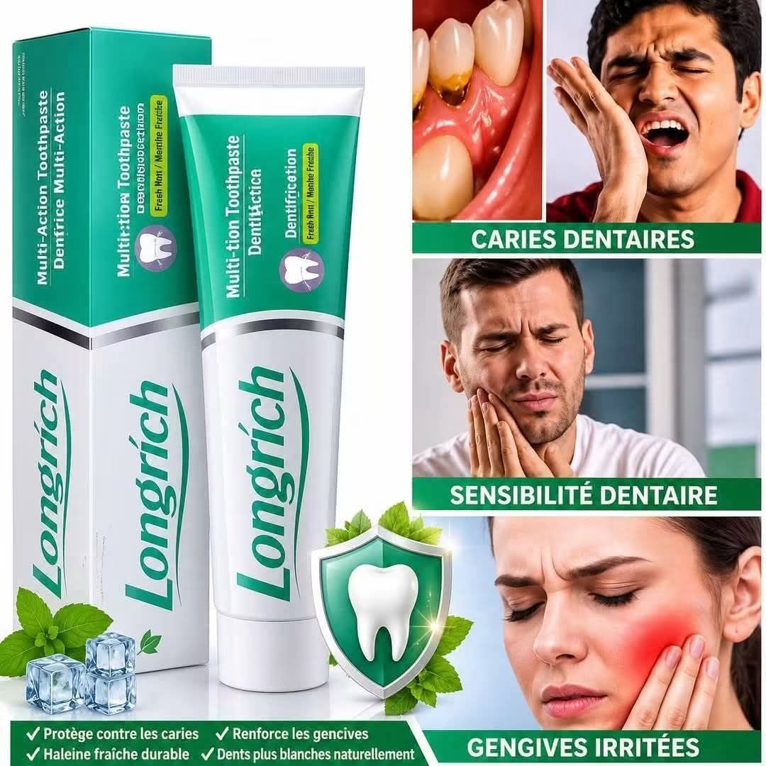 Patte dentifrice Longrich