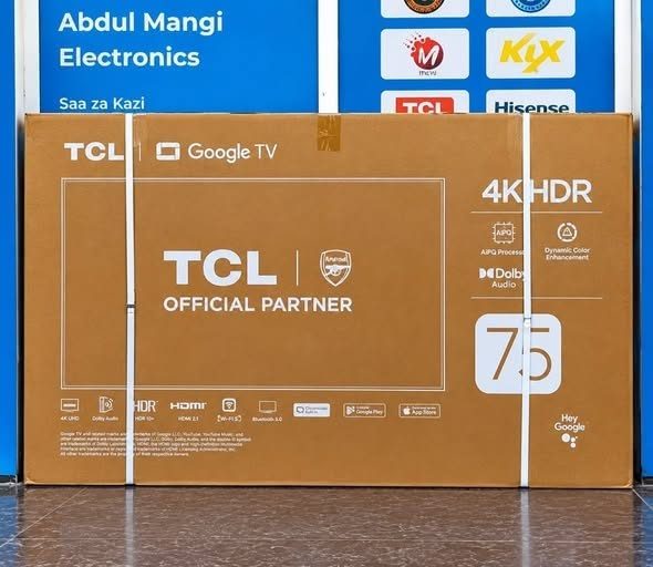 Téléviseur TCL 75" 4K HDR Google TV — Neuf sous carton