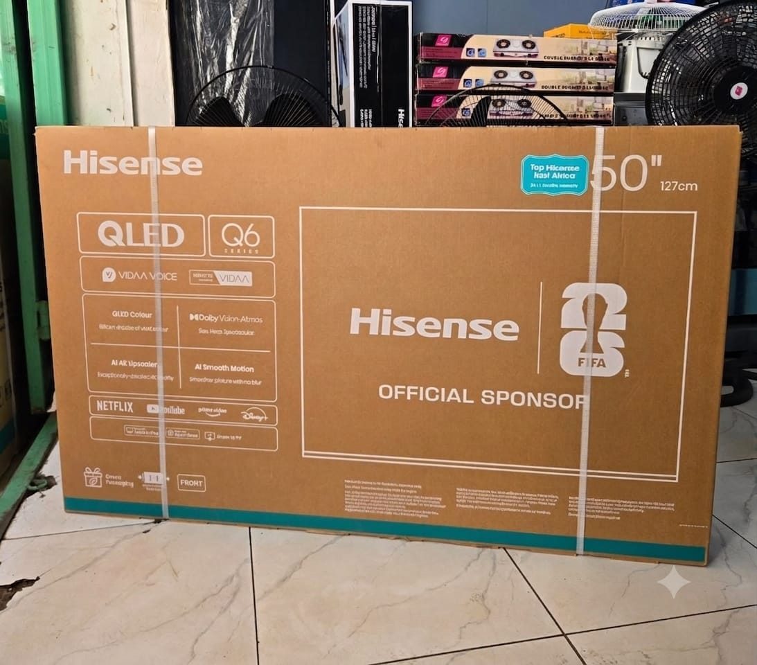 TV Smart Hisense 50" QLED (Série Q6) — Neuf sous carton scellé