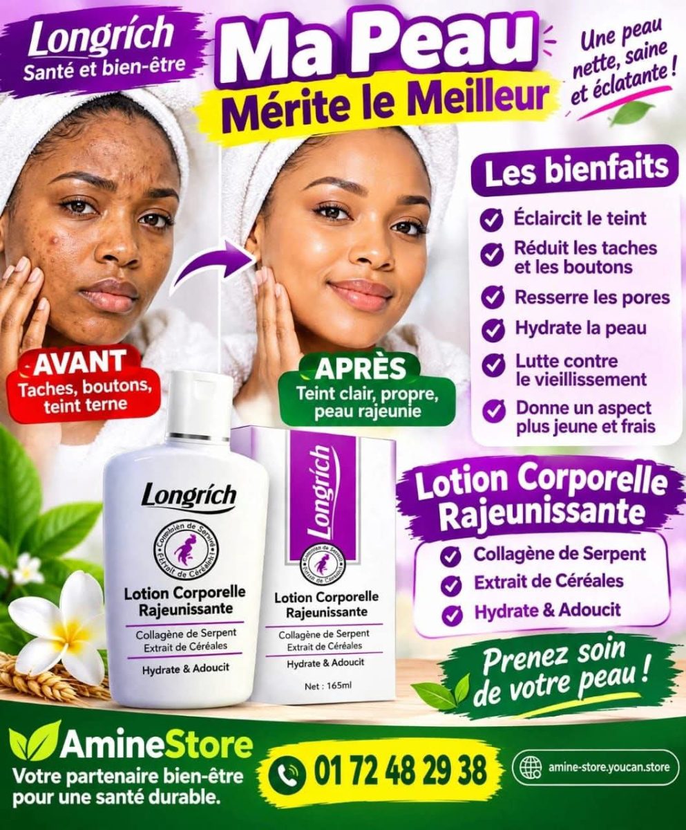 Lait rajeunissant à basse de collagène