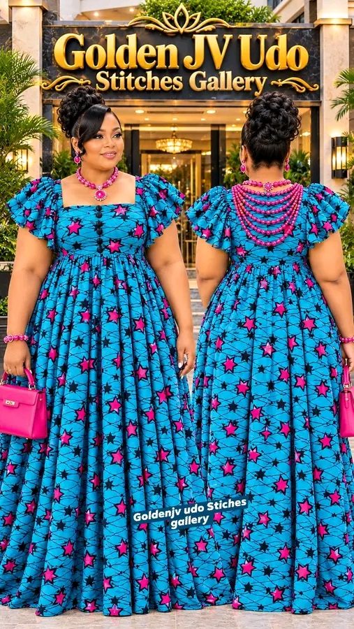 Robe en pagne femme