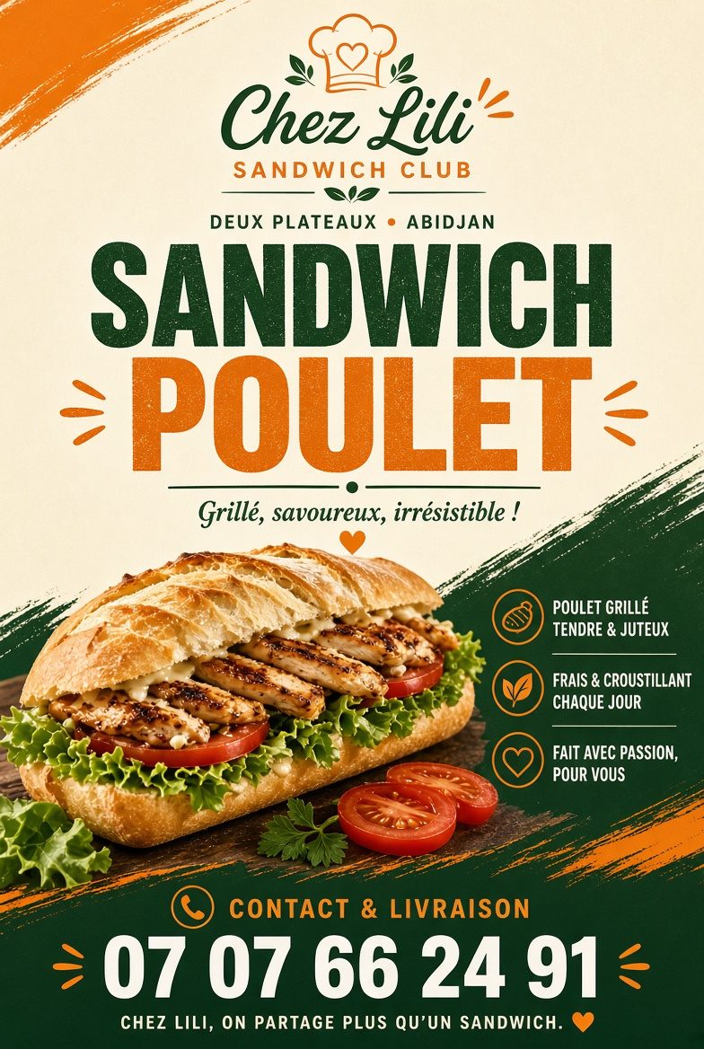 Sandwich au poulet