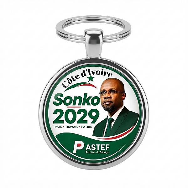 Porte clé à l'effigie d Ousmane Sonko