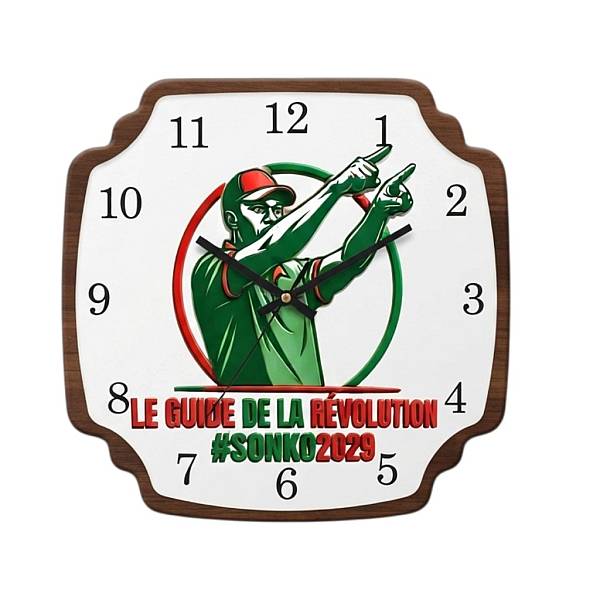 Montre Murale à l'effigie d'Ousmane Sonko