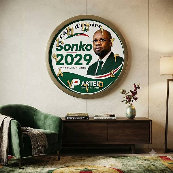 Montre Murale à l'effigie d'Ousmane Sonko
