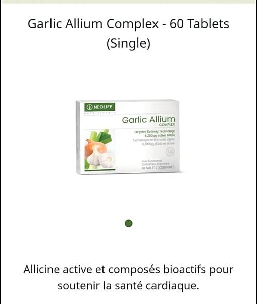 Garlic Allium Complex 60 tablets