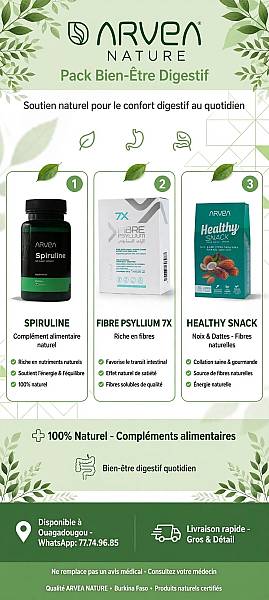 1️⃣ Spiruline2️⃣ Fibre Psyllium 7X3️⃣ Healthy Snack