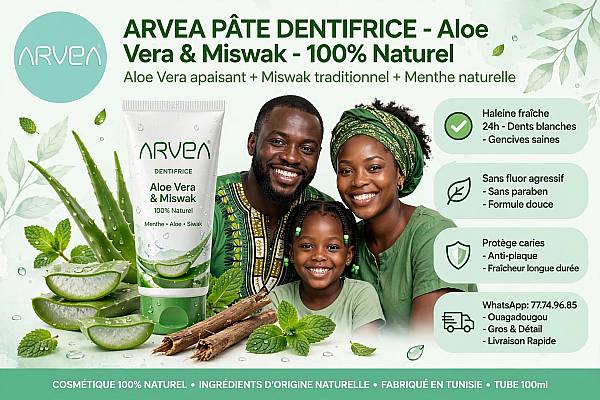 > 😁 _ARVEA PÂTE DENTIFRICE Aloe Vera
