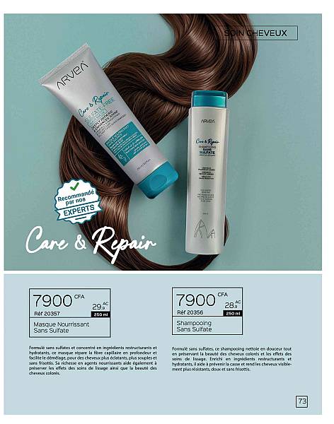 Shampooing Sans Sulfate Care & Repair (250 ml)