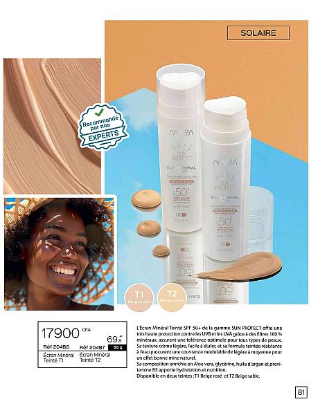 Écran Minéral Teinté T1 Beige Rosé SPF 50+ (50 g)
