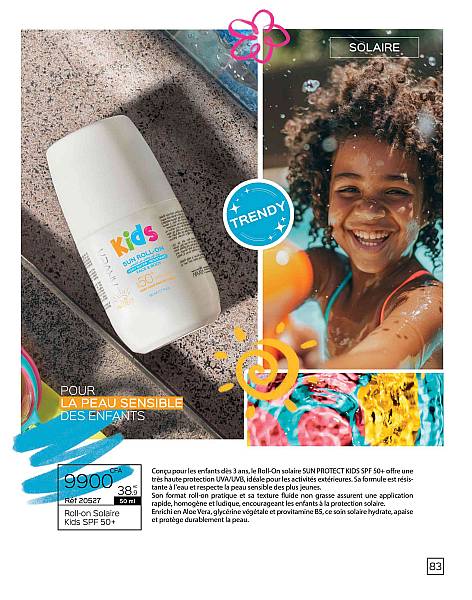 Roll-on Solaire Kids SPF 50+ (50 ml)