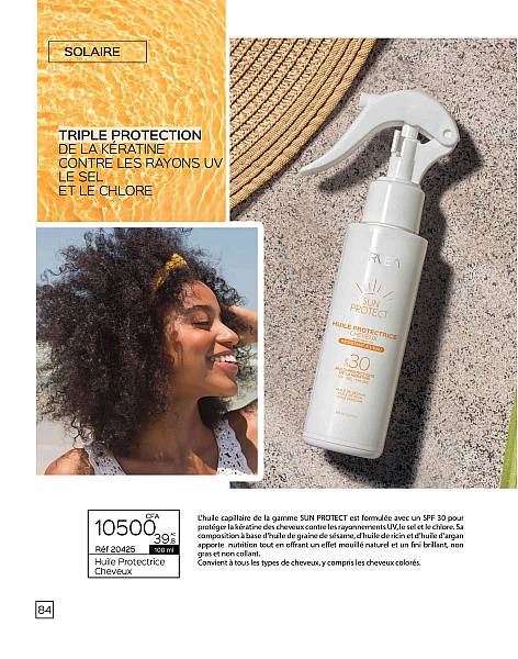 Huile Protectrice Cheveux SPF 30 (100 ml)