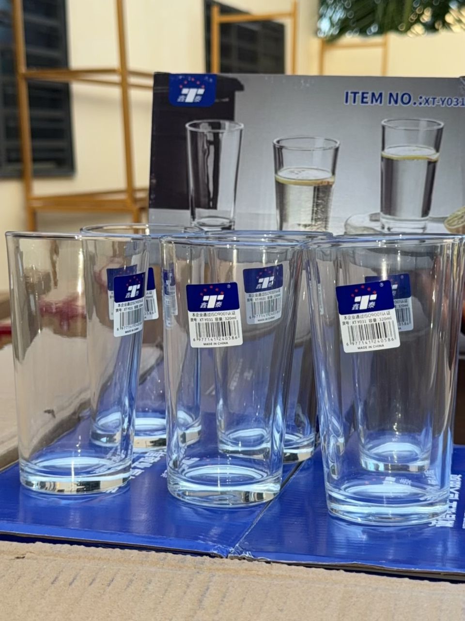 Verre à eau lot de6