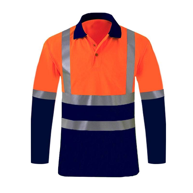 Tee-shirts de sécurité fluorescent bicolore